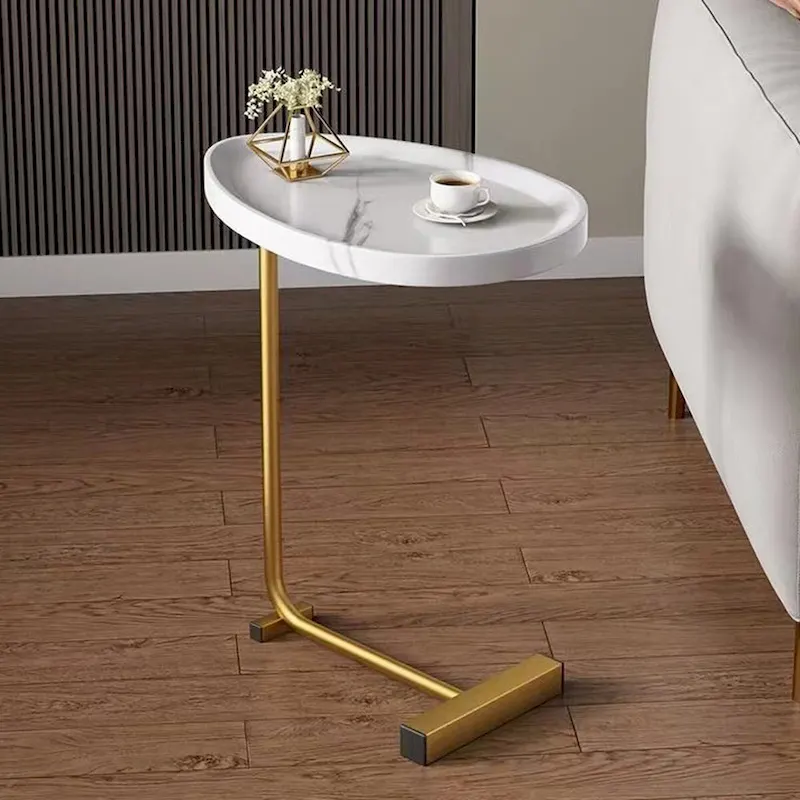 2-Pieces C-Shaped Side Table Coffee Table Small Sofa Table