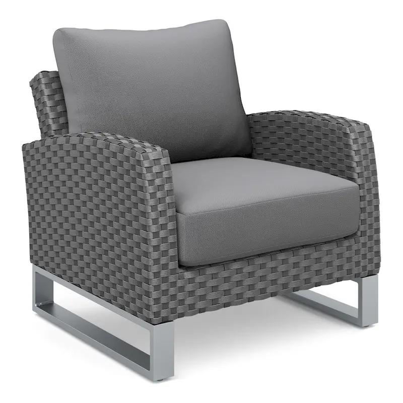 New Classic Furniture Fiji 4-Piece Patio Sofa Set with Sled Base