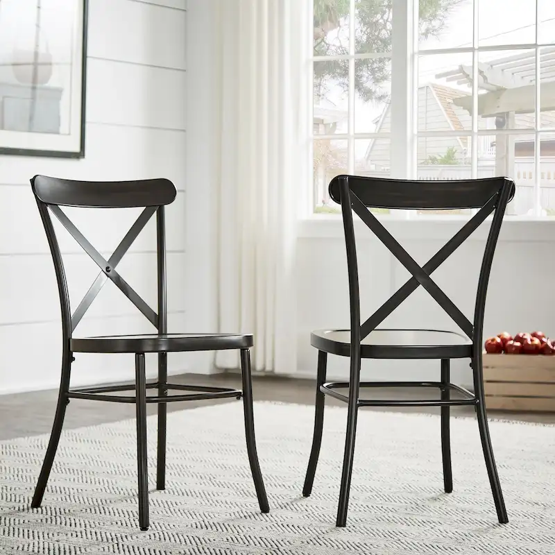 Metal Dining Chairs (Set of 2)