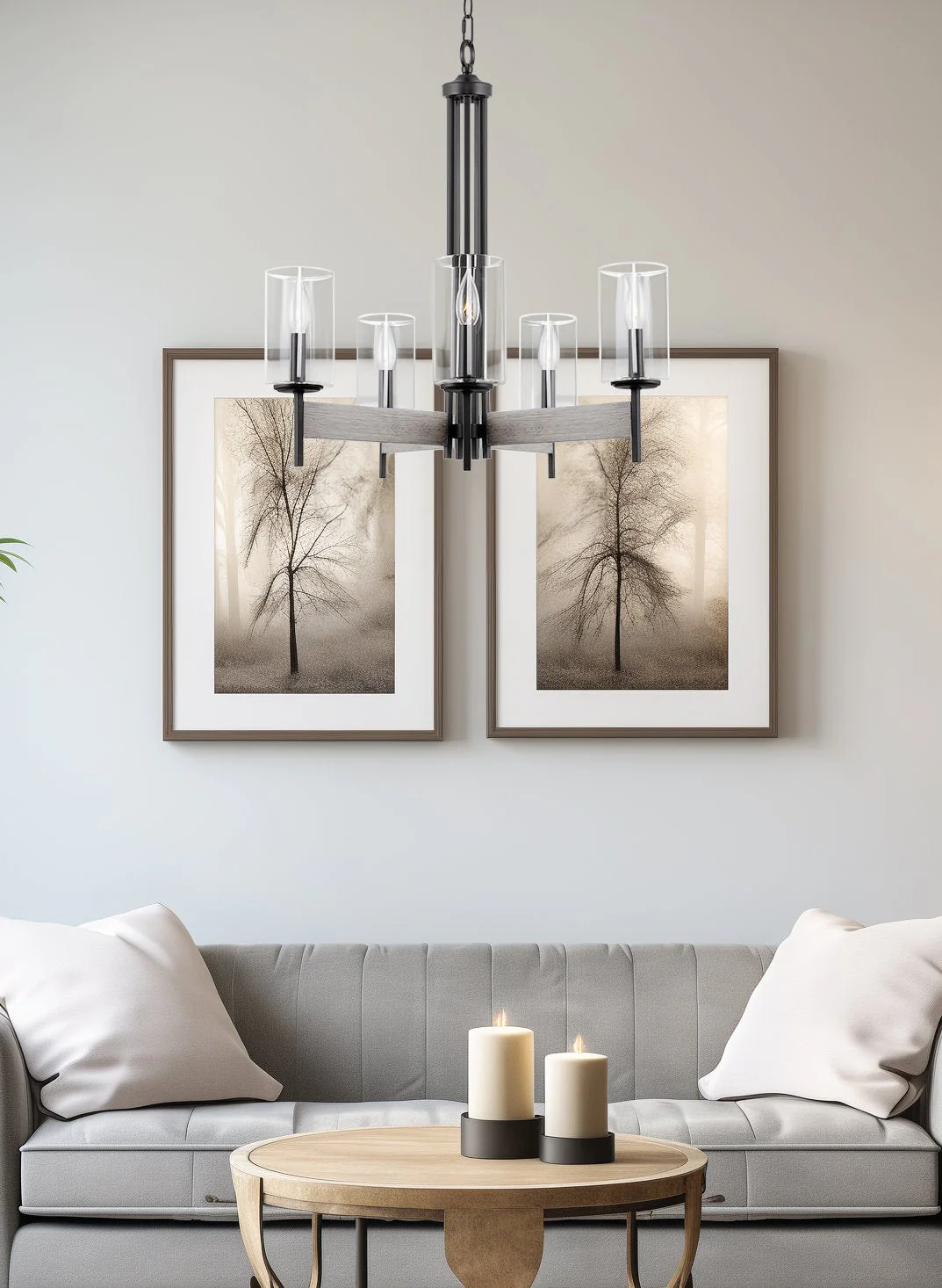 Winston 26 5-Light Modern Farmhouse Dining Room Chandelier