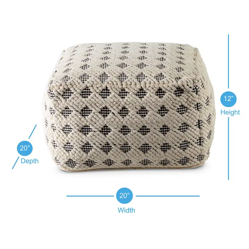 Steve Silver Kembel Pouf Ottoman