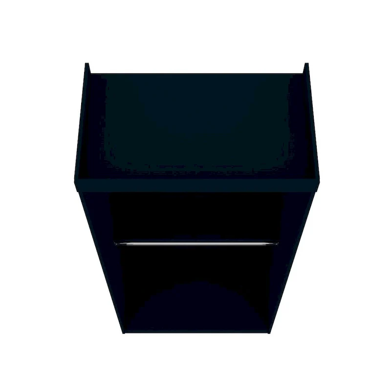 35.9 Open Double Hanging Modern Wardrobe Closet with 2 Hanging Rods