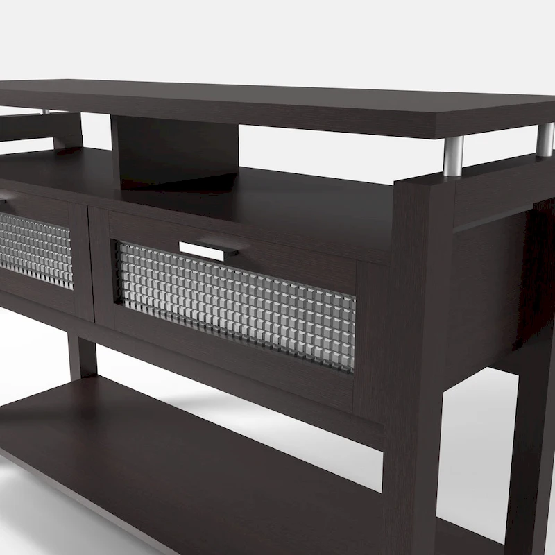 Posa Modern Espresso 47-inch 2-Shelf Sofa Table by Furniture of America