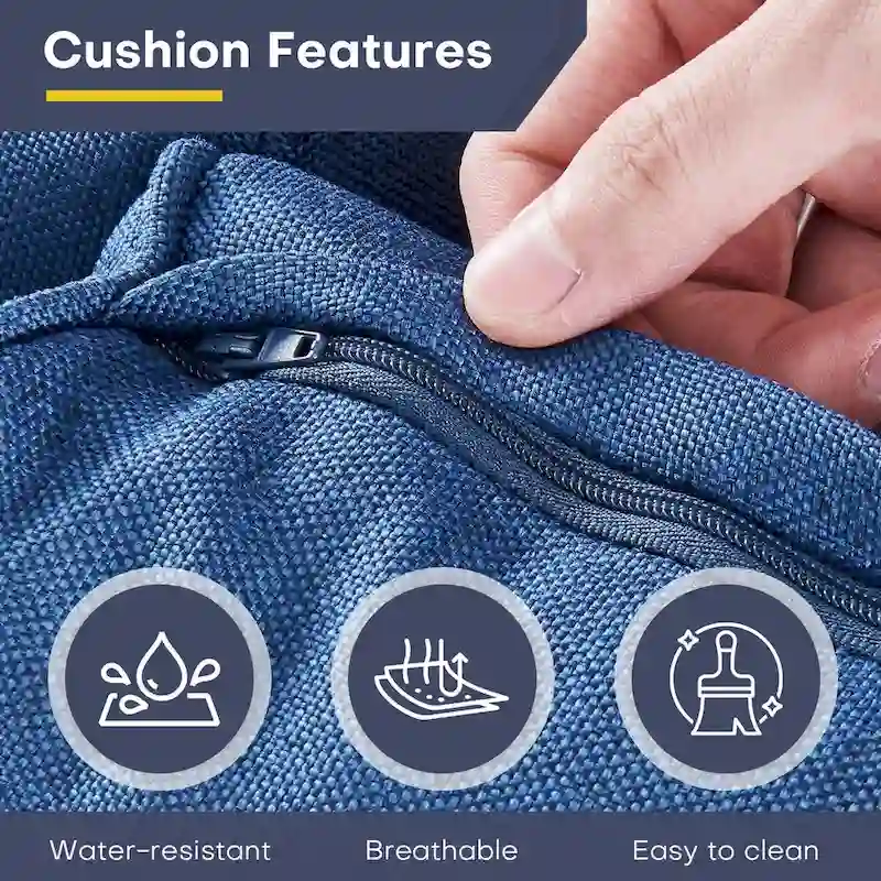 Gymojoy Patio Wicker Rattan Club Chairs - Brown