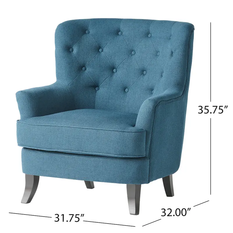 Anikki Tufted Fabric Club Chair by Christopher Knight Home