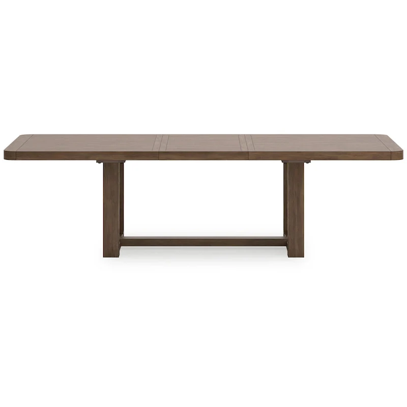 Cabal Dining Table, Extendable 84-108 Inch Top, Farmhouse Brown Wood