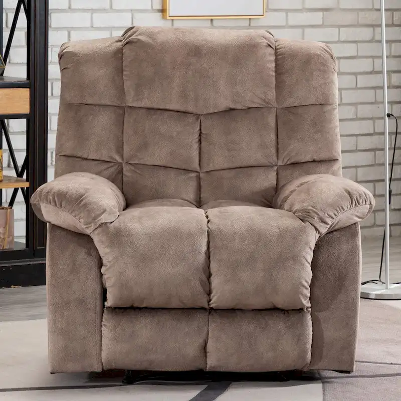 Manual Reclining Fabric Recliner and Single Sofa