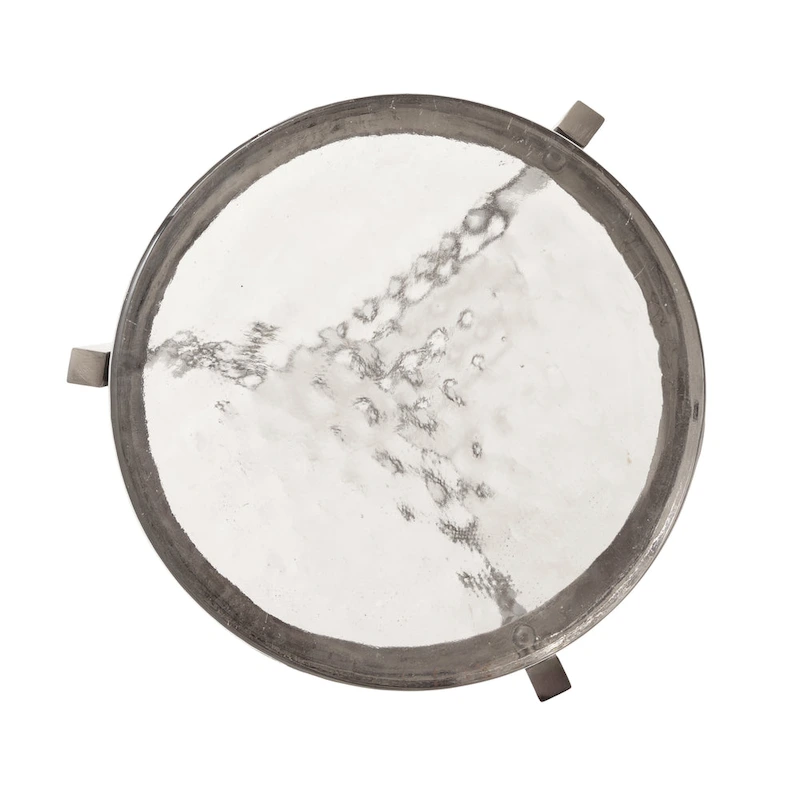 Kate and Laurel Aguilar Glam Drink Table - 9x9x23