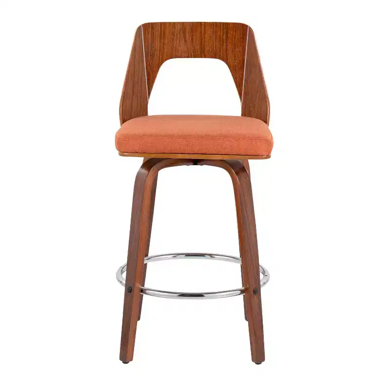Set of 2 Trilogy Upholstered Counter Height Barstools - Lumisource