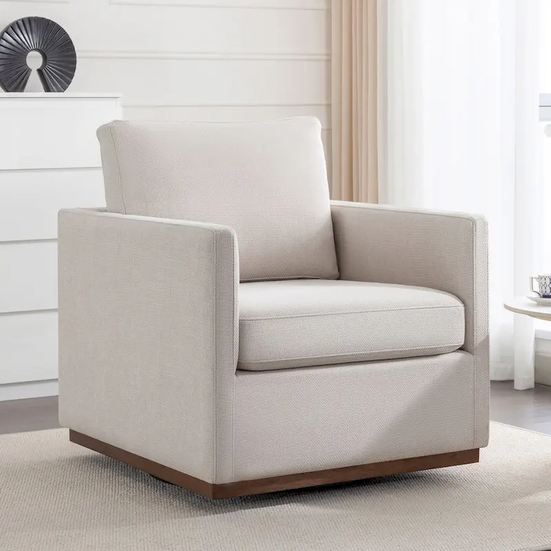 Mid Century Modern Swivel Accent Chair Armchair for Living Room