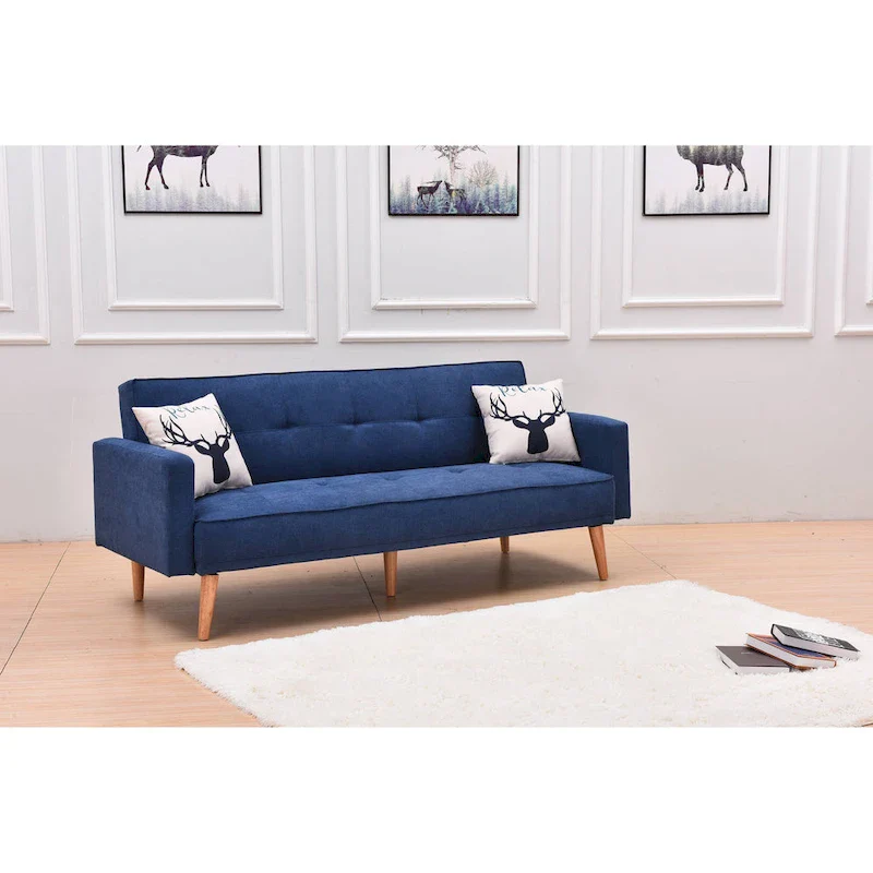 Velvet Wingback Push Back Recliner Chair