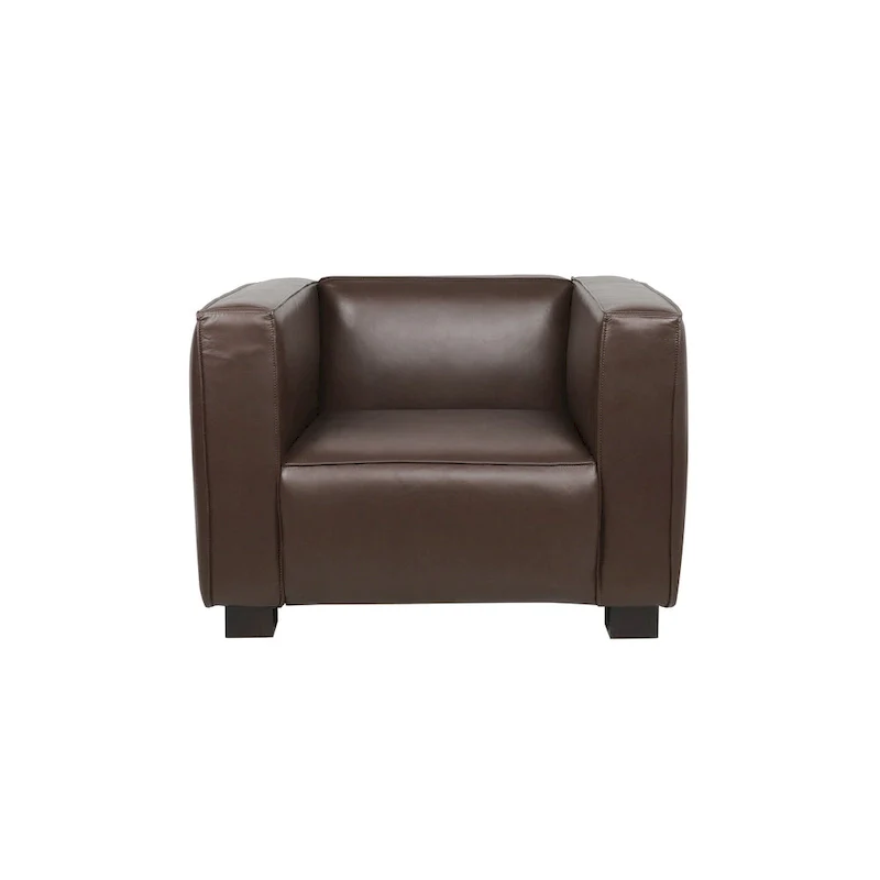 Goyette Faux Leather Club Chair