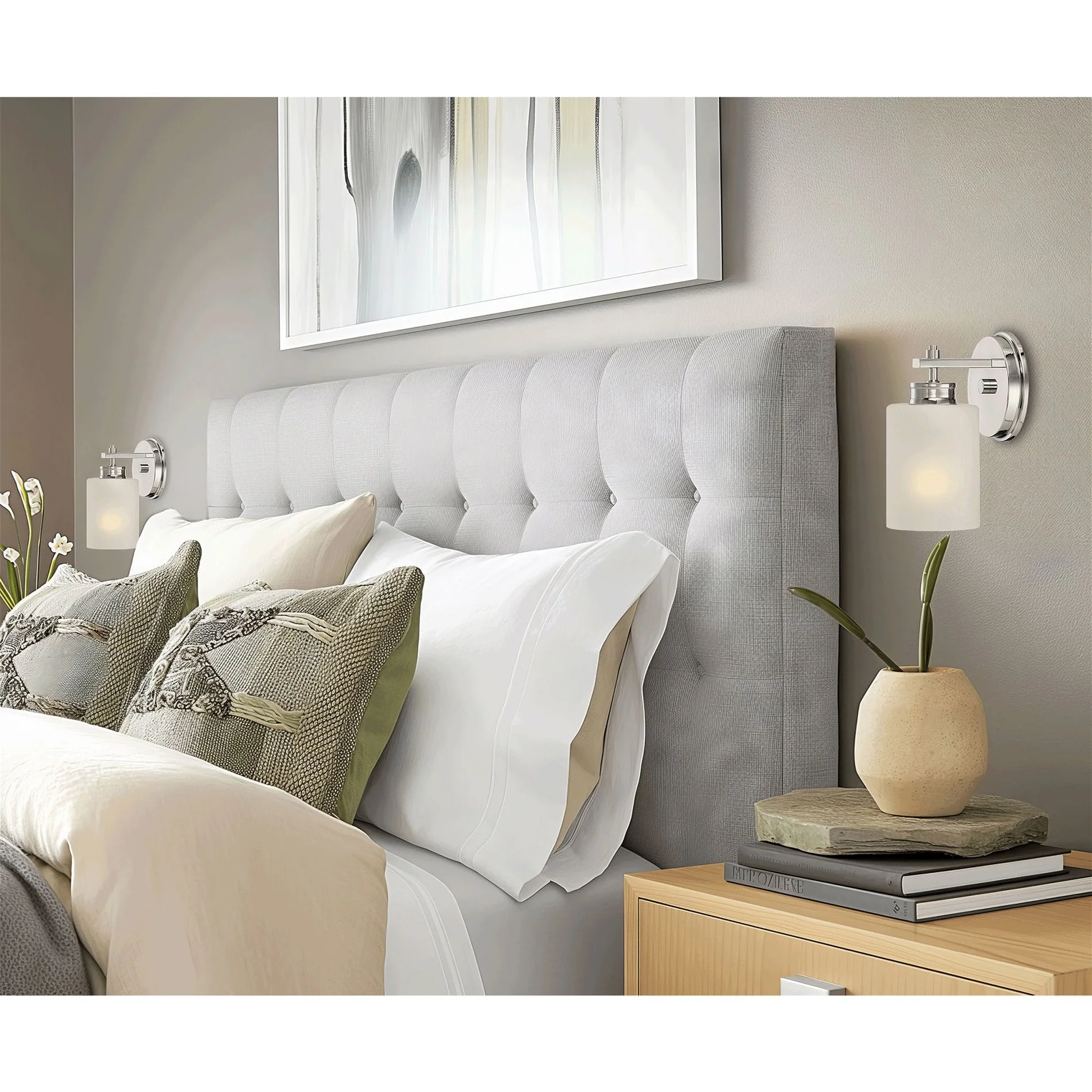 Phoebe 5 Frosted Seeded Glass Shades / Replacement Glass, 3-Pack