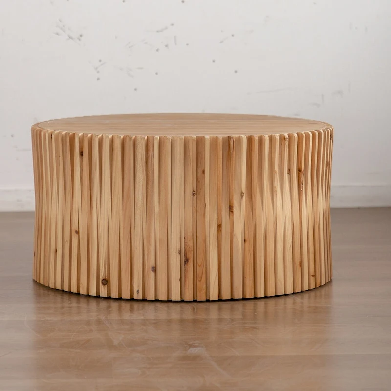 Retro Fashion Style Cylindrical Coffee Table
