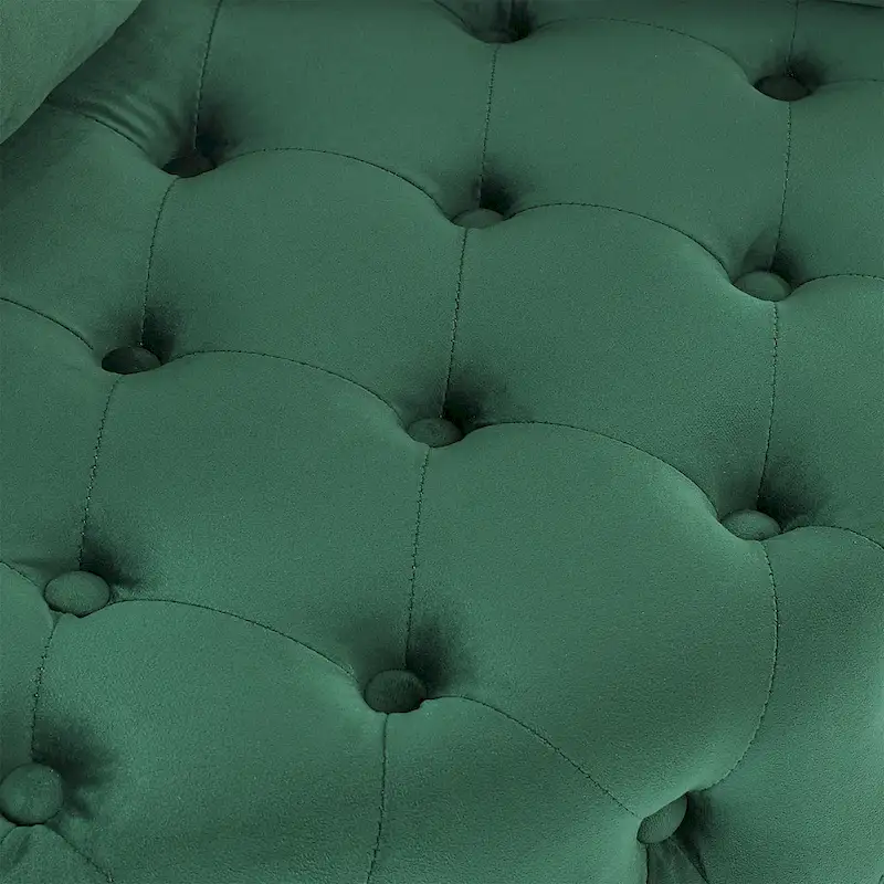 Green Modern 30 Swivel Tufted Accent Chair