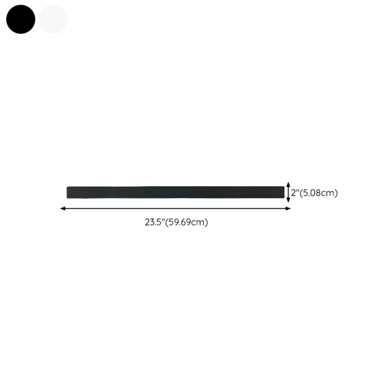 Modern up & Dowm Wall Light with Acrylic Shade Dimmable