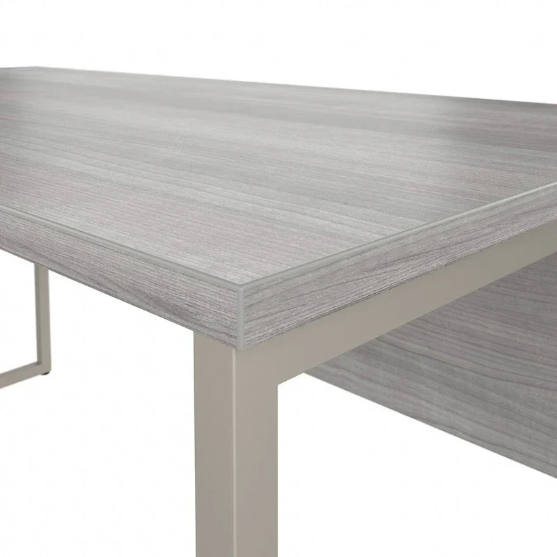 60W x 30D L-Shaped Table Desk with Metal Legs