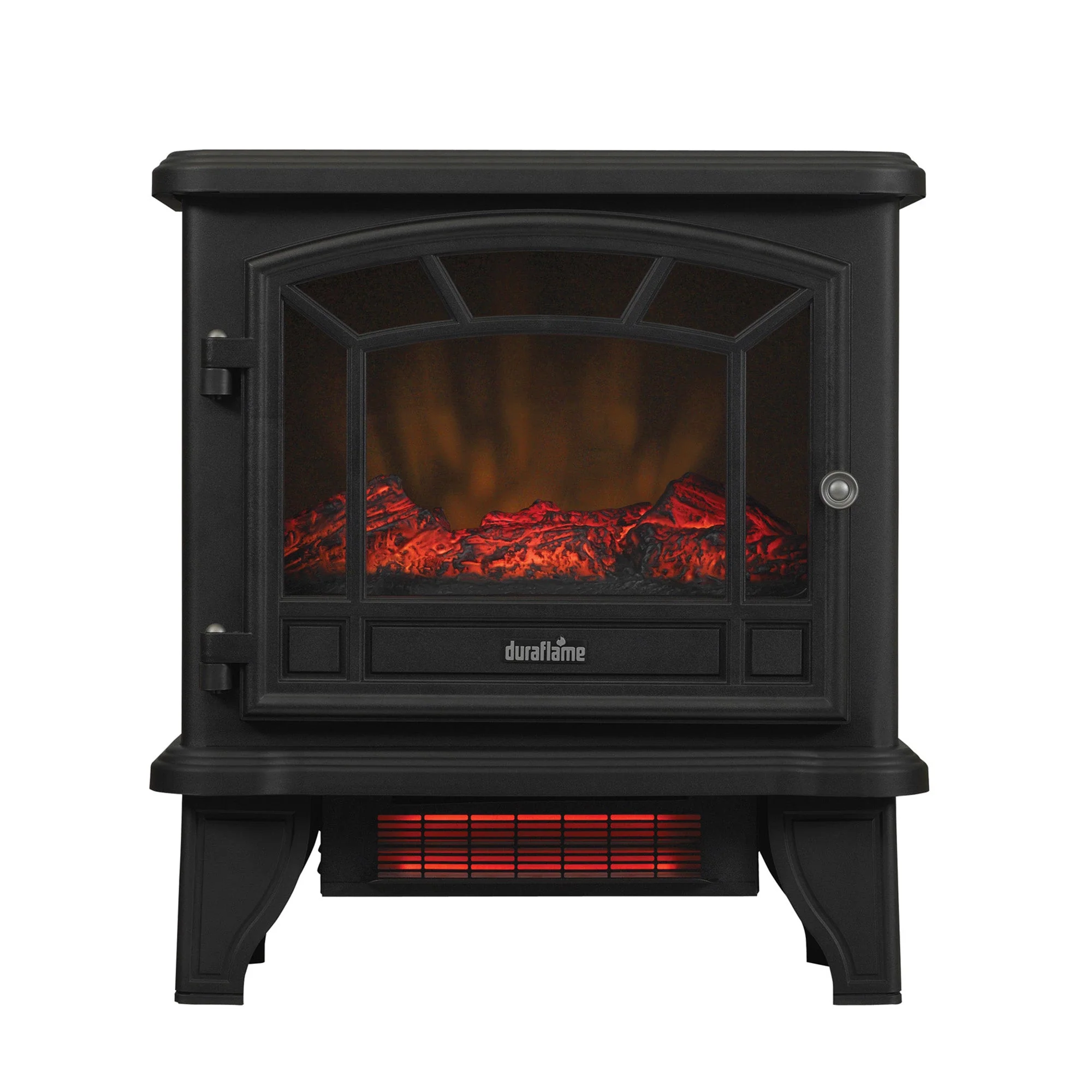 duraflame? Electric Fireplace Stove Heater with Temperature Dial