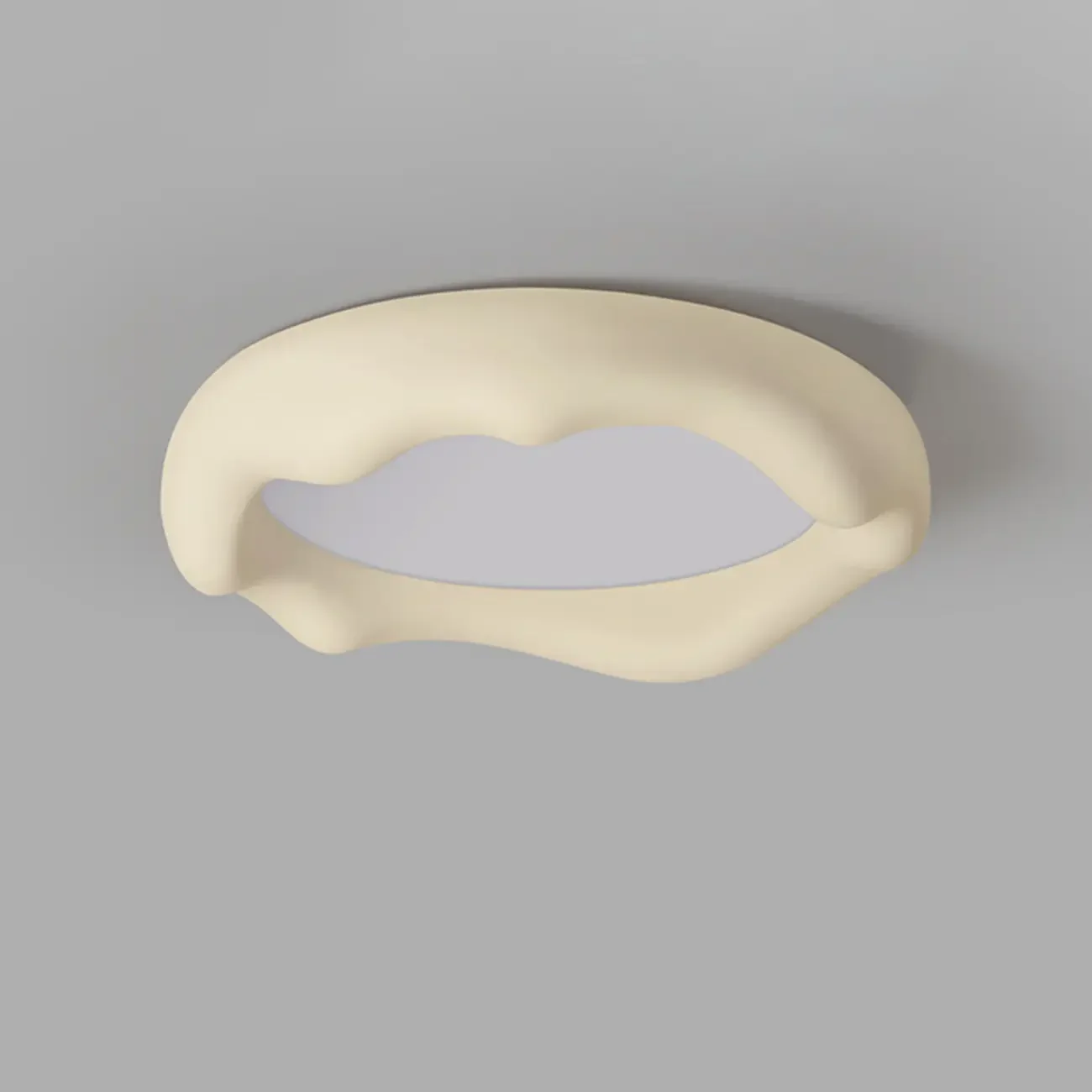 Acrylic Artistic Melting Cream Design Flush Ceiling Light