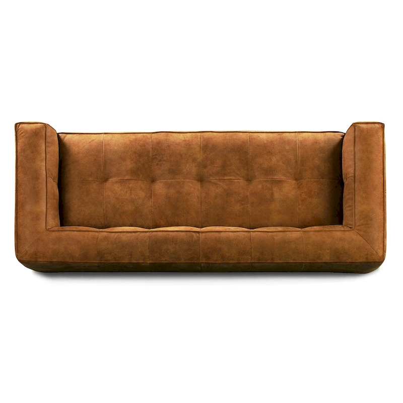 Poly & Bark Capa 92 Sofa - Full Grain Genuine Italian Leather