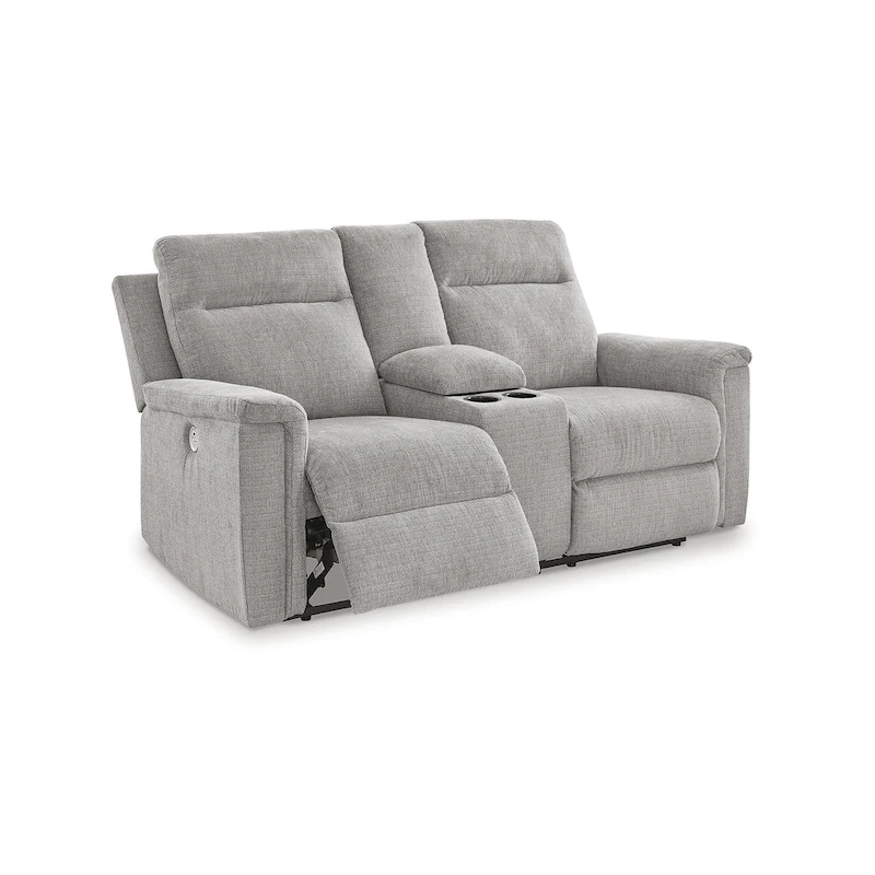 Signature Design by Ashley Barnsana Power Reclining Loveseat with Console