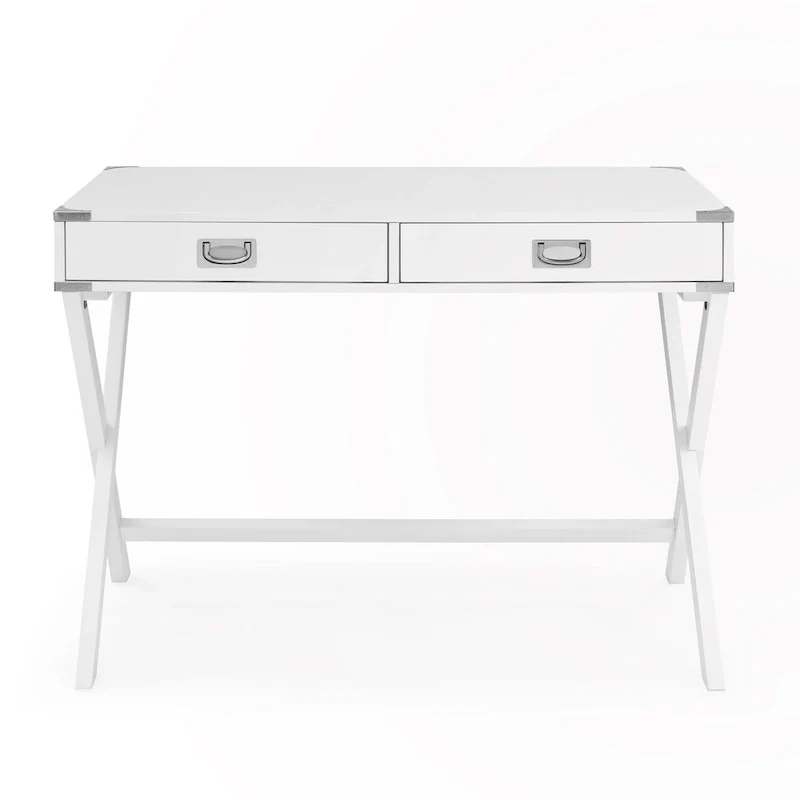 Solid Wood Computer Desk with Drawers