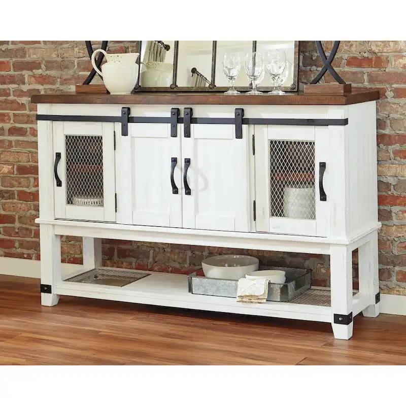 Signature Design By Ashley Valebeck White Dining Room Server