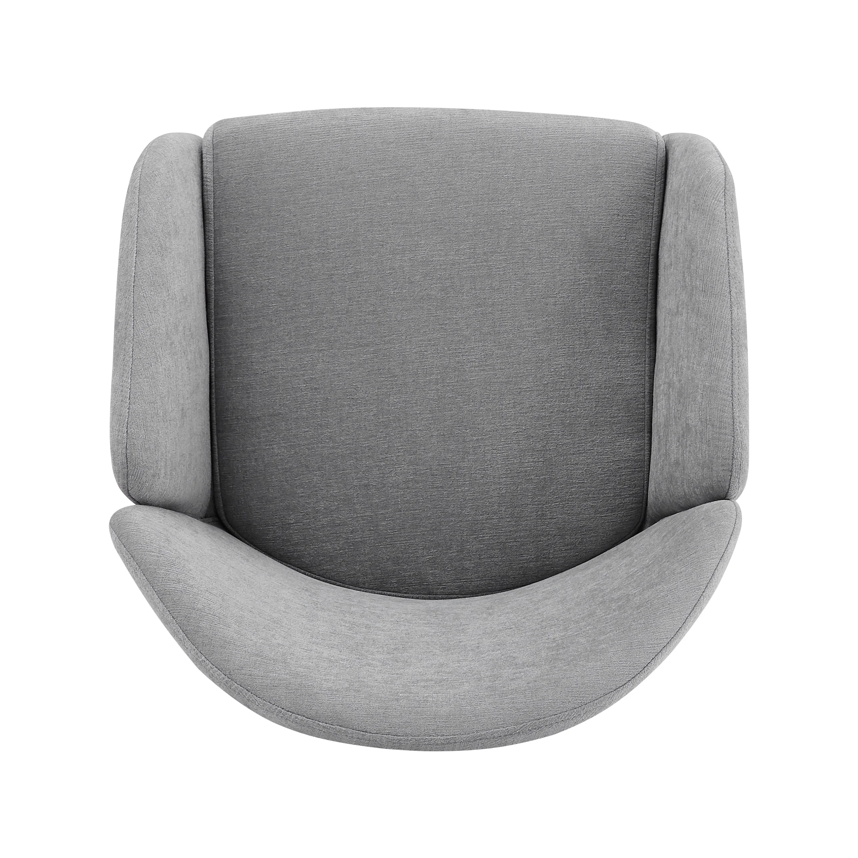 Luxury Polyester Round Back Dining Chairs, (Set of 2)