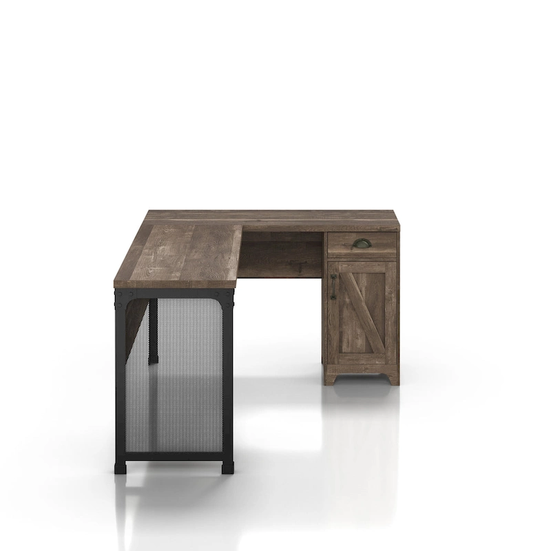 DH BASIC Farmhouse 61-inch L-shape Desk by Denhour