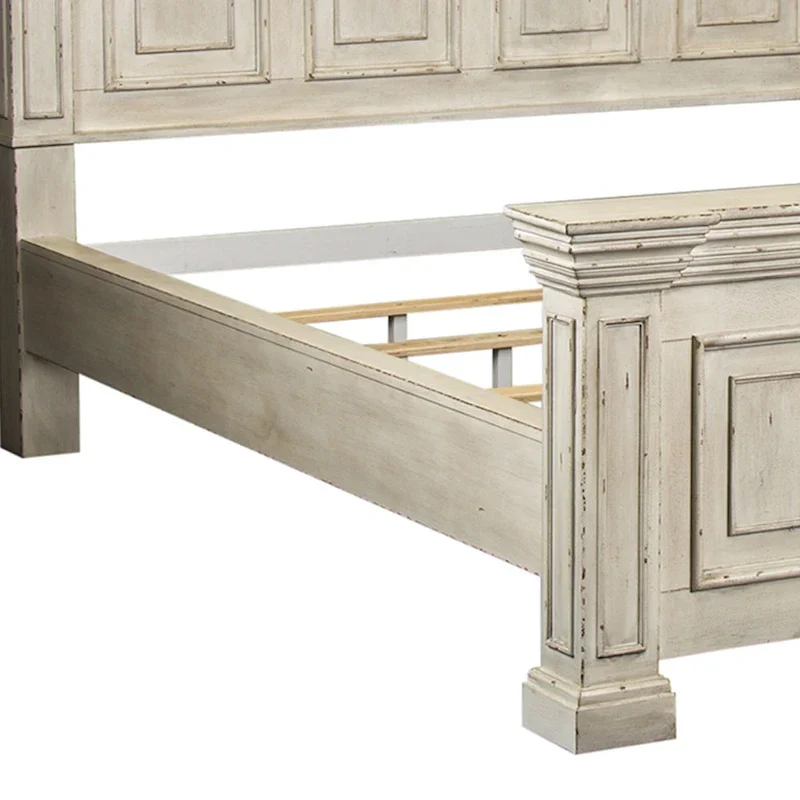 Big Valley Whitestone Distressed Queen Panel Bed