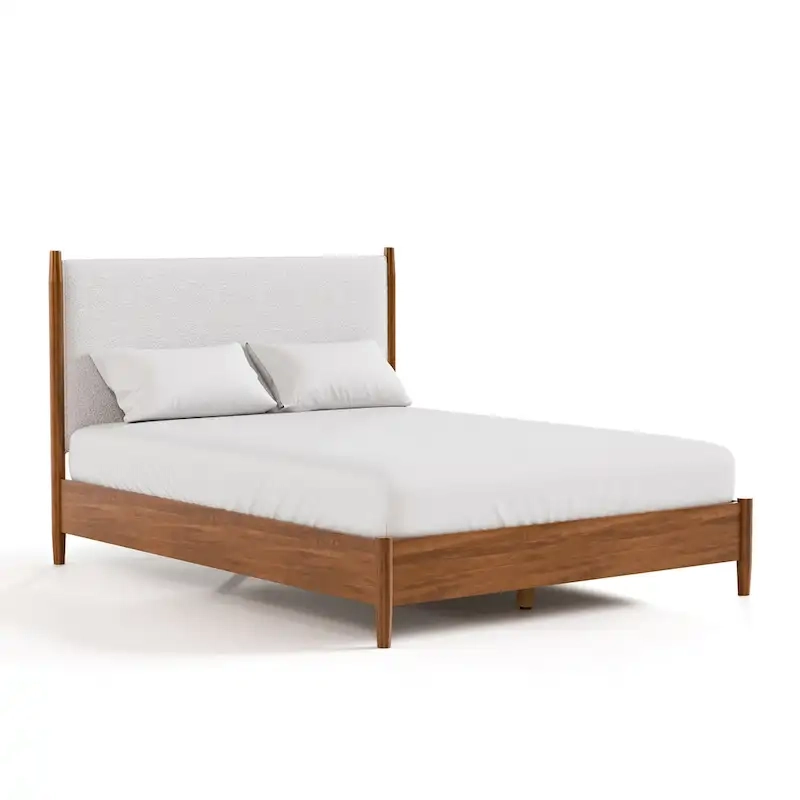 Furniture of America Beau Midcentury 6-Piece Walnut Queen Bedroom Set