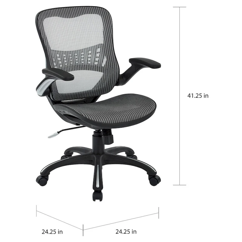 Office Star Mesh Seat and Back Manager Chair