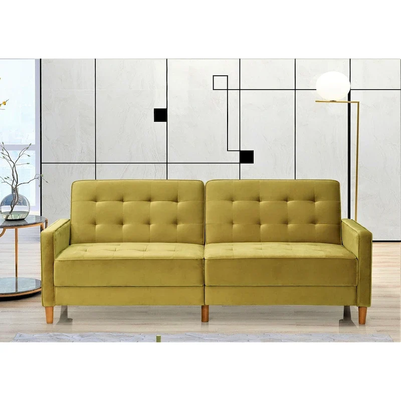 Tufted Velvet Sofa Bed Sleeper