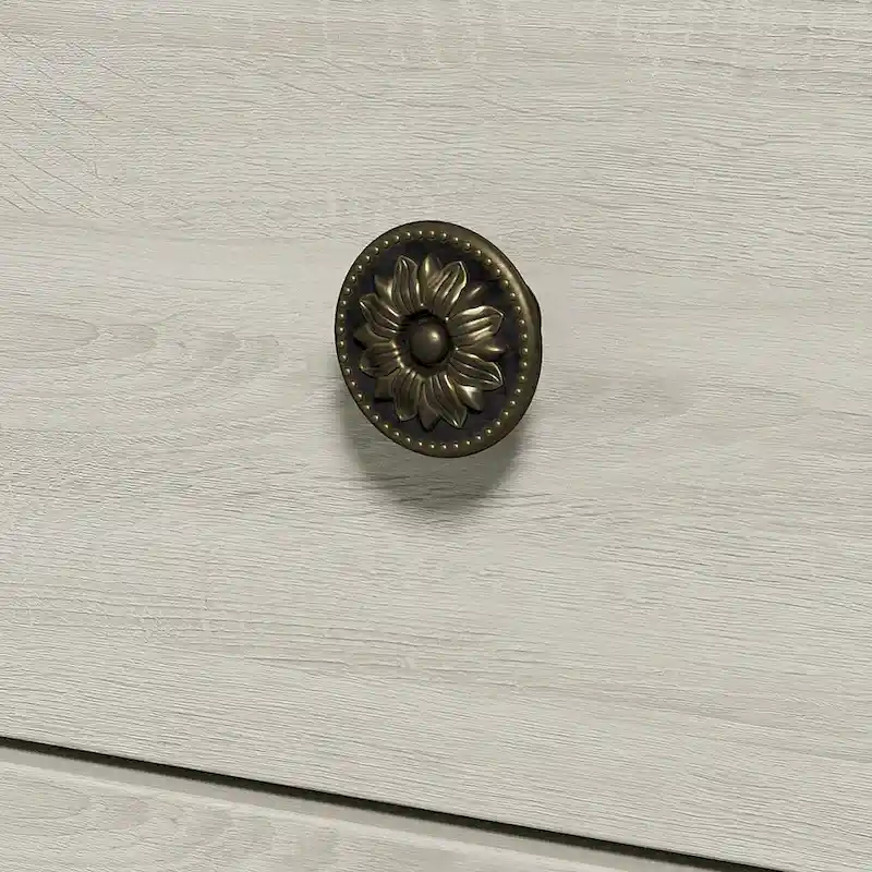 Extra Large 6 Drawer Dresser, Light Grey