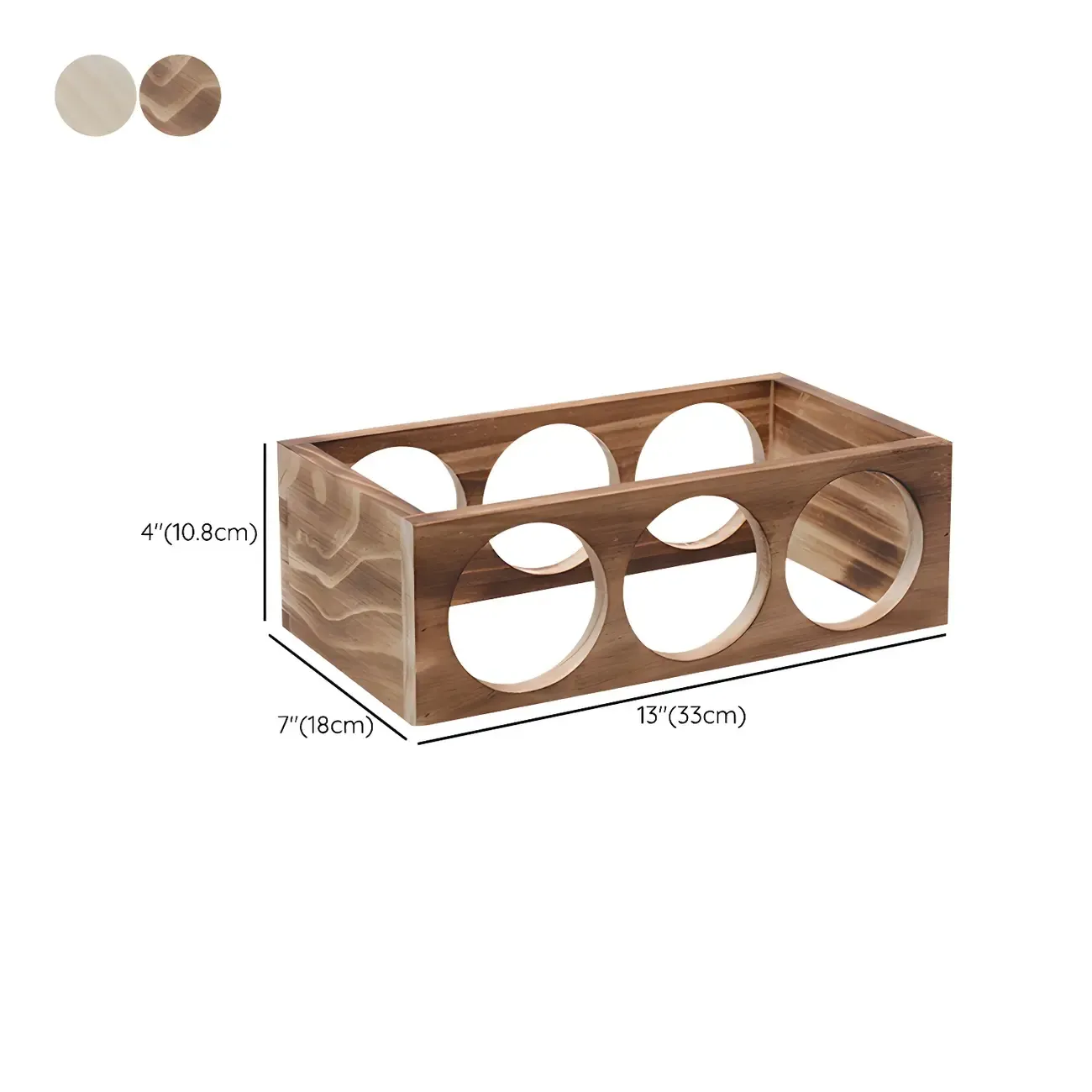 Natural Wooden Stackable Wine Rack Tabletop Wine Holder
