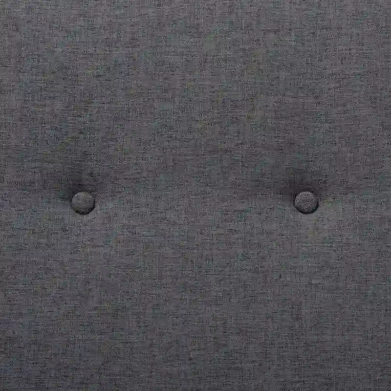 Mid-Century Modern Fabric Upholstered Walnut Finished Bench - 17.9 High x 48.8 Wide x 18.3 Deep