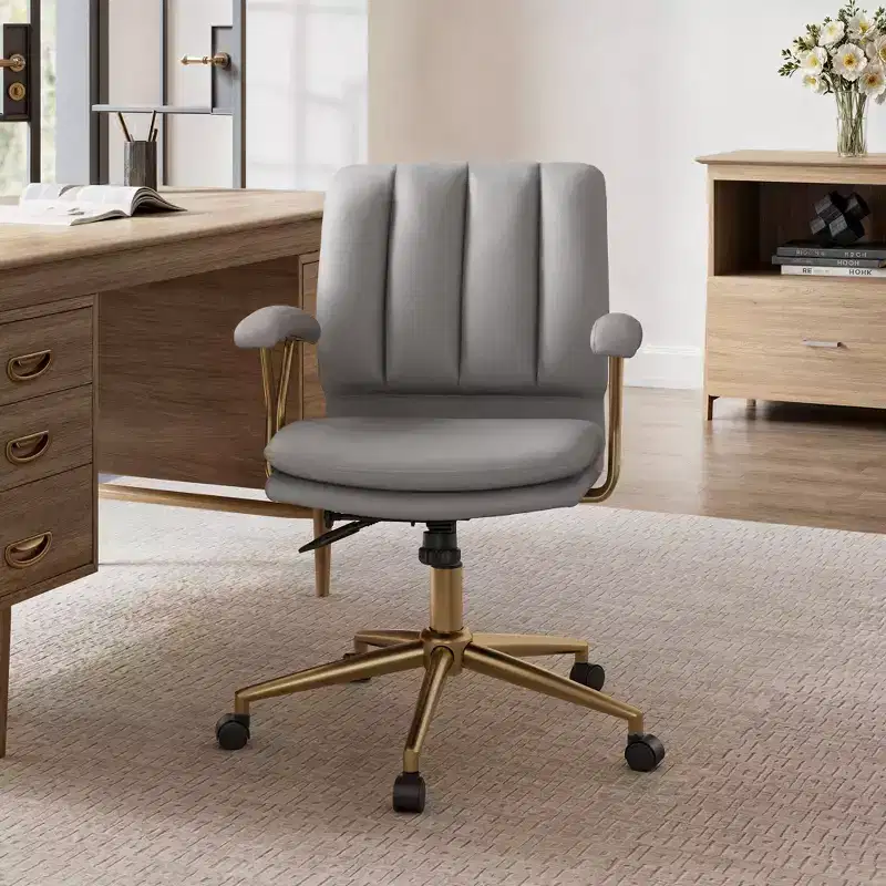 Velvet Soft Cushion Office Chair