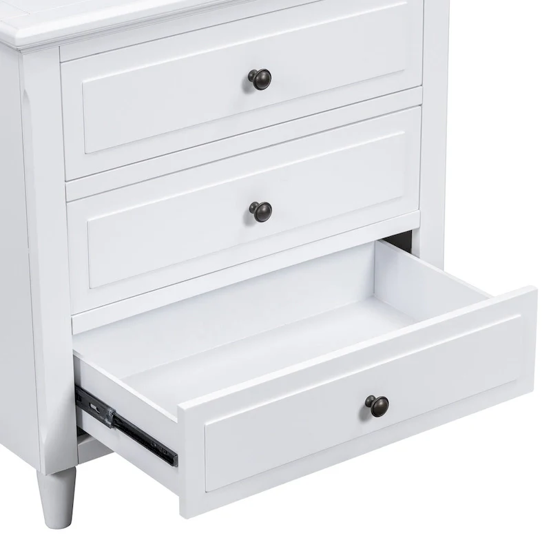 3-Drawer Wood Cabinet