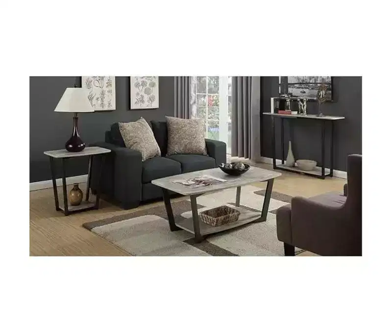 HomeStock Rectangle Metal Table Top End Table 1 -piece
