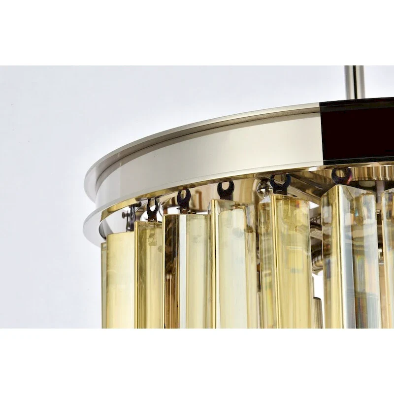 Royce Edge 3-Light Polished Nickel Pendant