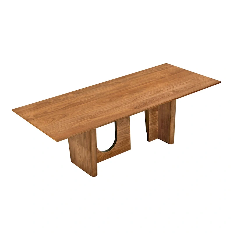 Satra Walnut Rectangular Dining Table - 92W x 39.3D x 30H