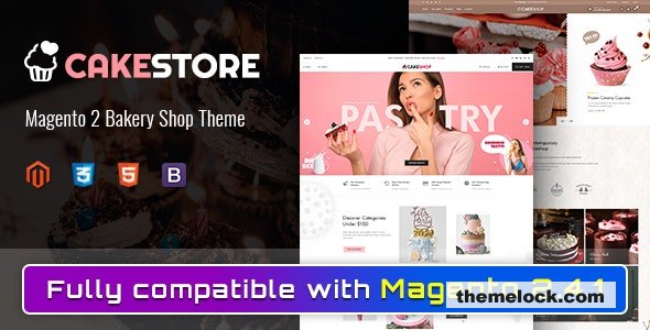 Cakestore v1.2.0 - Responsive Magento 2 Bakery Theme