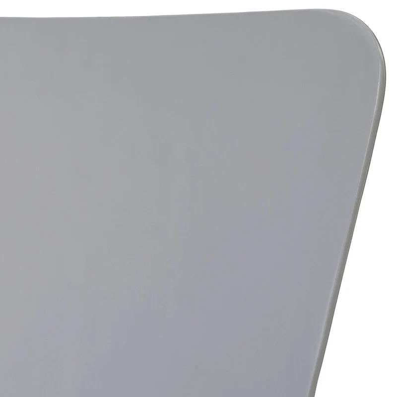 Hourglass Bentwood Chair, Grey/White/Espresso, Chrome Legs, Retro, Seats 1