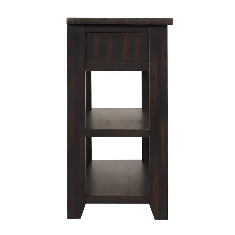 Console Table with 3 Drawers and 2 Open Shelves