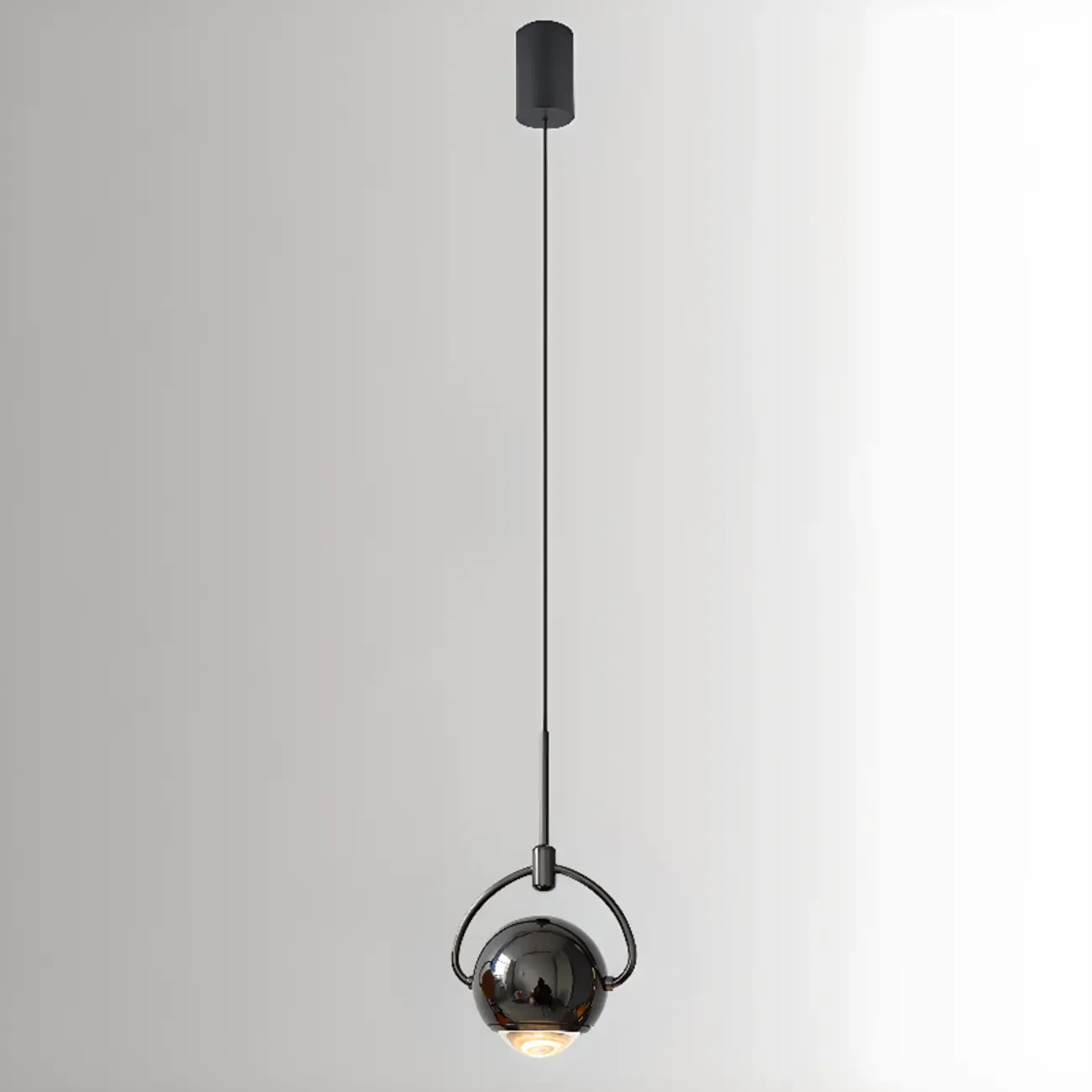 Modern Globe Metal Dimming Bedroom LED Pendant Light