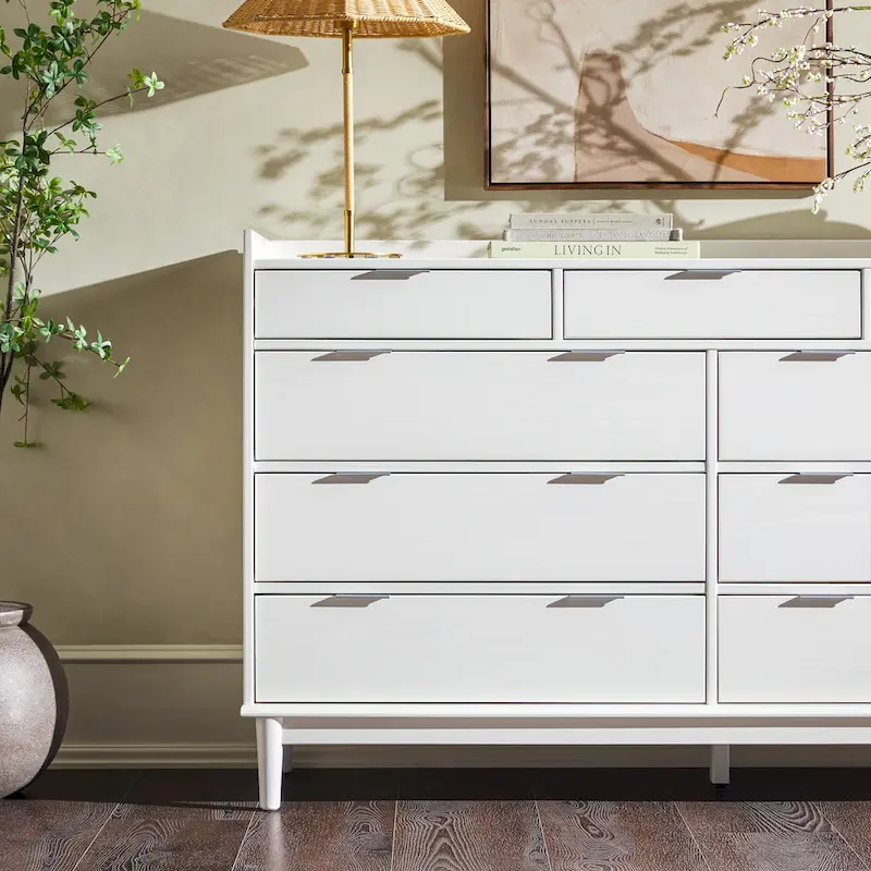 Middlebrook Modern Gallery Top Solid Wood Dresser