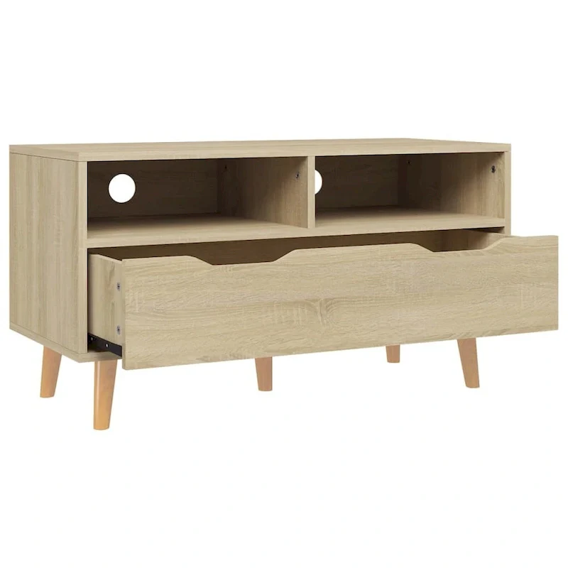 vidaXL TV Stand TV Console Sideboard TV Unit Home Media Unit Engineered Wood - 35.4  x 15.7  x 19.1