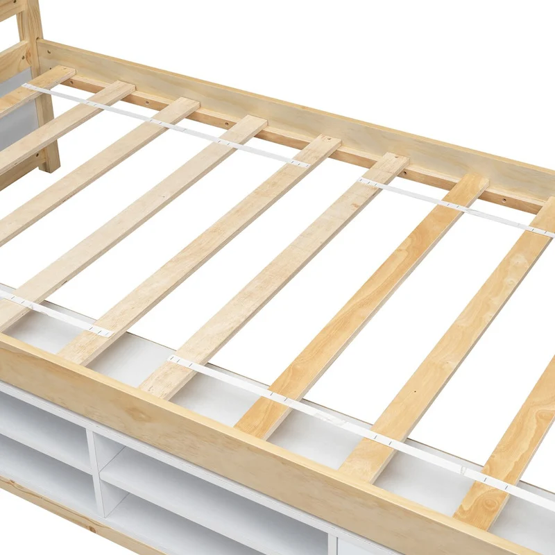 QQ Twin House Bed with Roof Frame