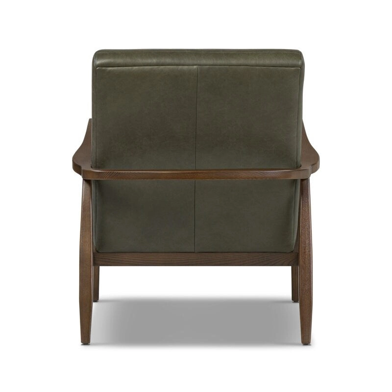 Poly & Bark Rowan Lounge Chair - Full Grain Genuine Italian Leather