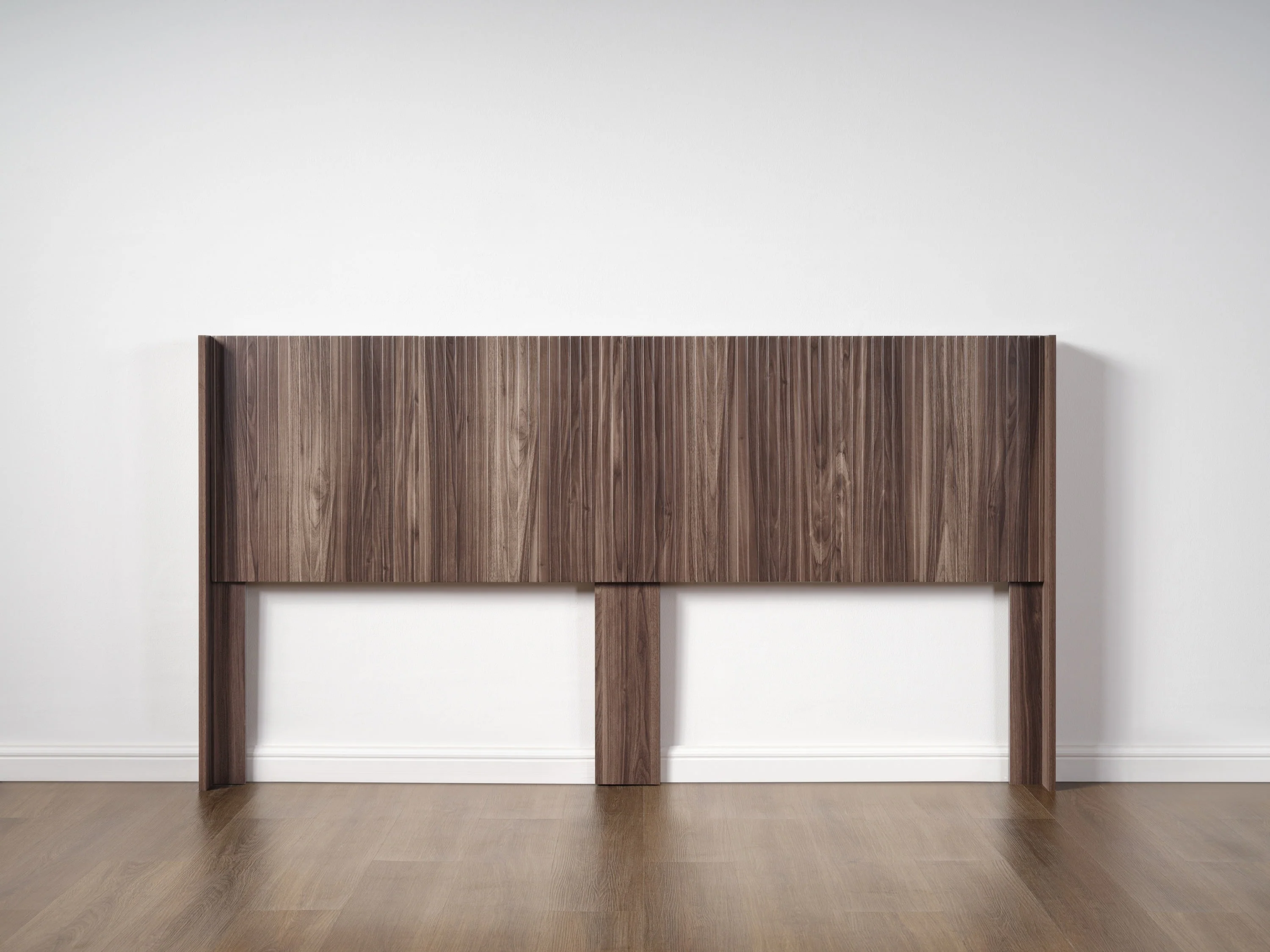 Walker Edison | Fluted Design Modern Farmhouse King Headboard Only